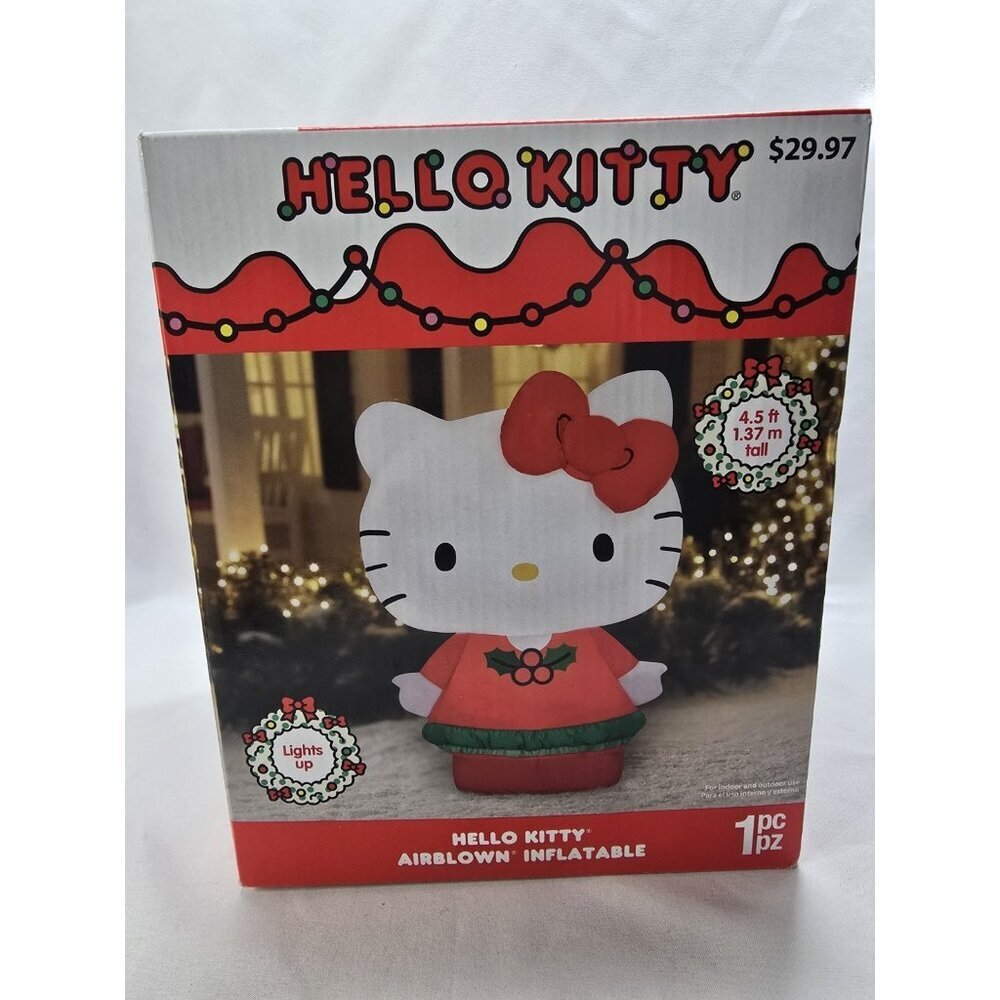 Hello Kitty Airblown Inflatable Christmas kitty- GEMMY 2023